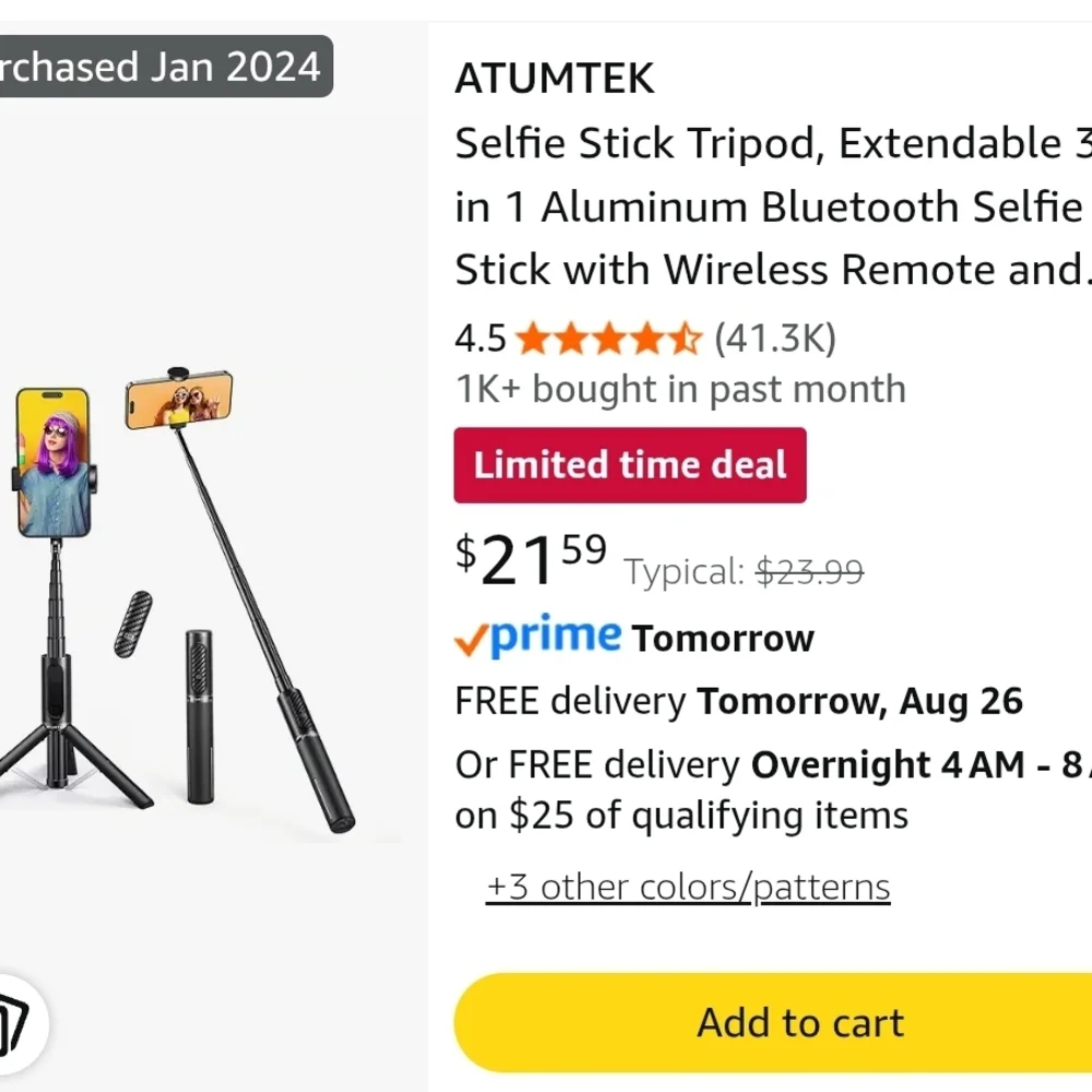 Atumtek Compact Black Tripod